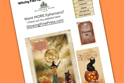 Fall Witchy Ephemera Freebie
