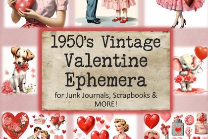 Cover of 1950s Vintage Valentine Ephemera
