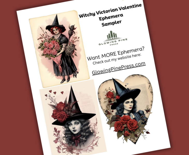 Free Witchy Victorian Valentine Ephemera